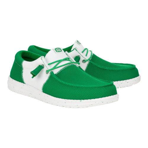 Wally Tri Varsity Mesh - Green/White - Image 2