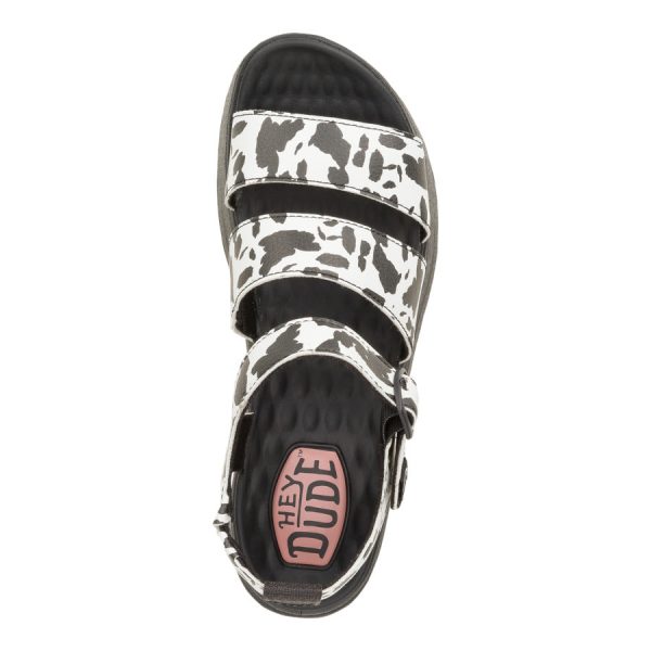 Delray Buckle Animal - Black/White