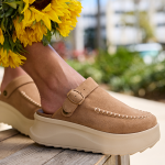 Delray Clog Suede - Tan