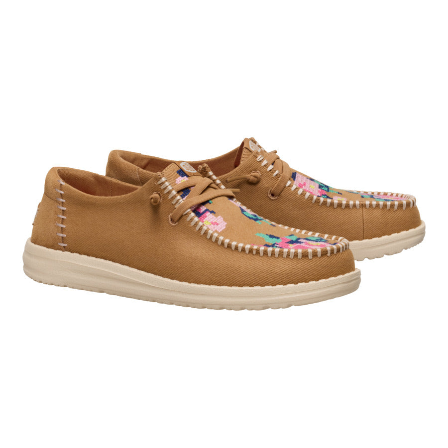 Wendy Cross Stitch - Tan/Multi - Image 2