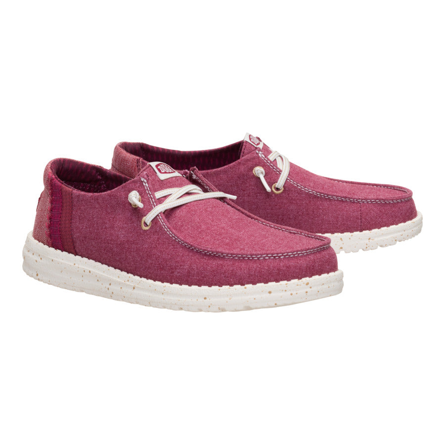 Wendy Break Brushed Linen - Burgundy - Image 2