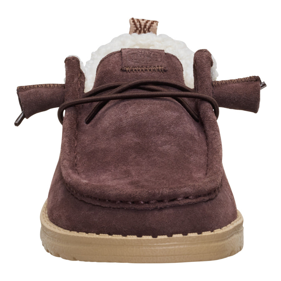 Wendy Suede Shearling - Dark Brown - Image 4