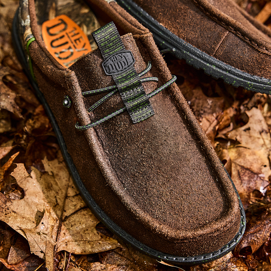 Wally Funk Realtree Edge Suede - Mole Brown/Camo - Image 3